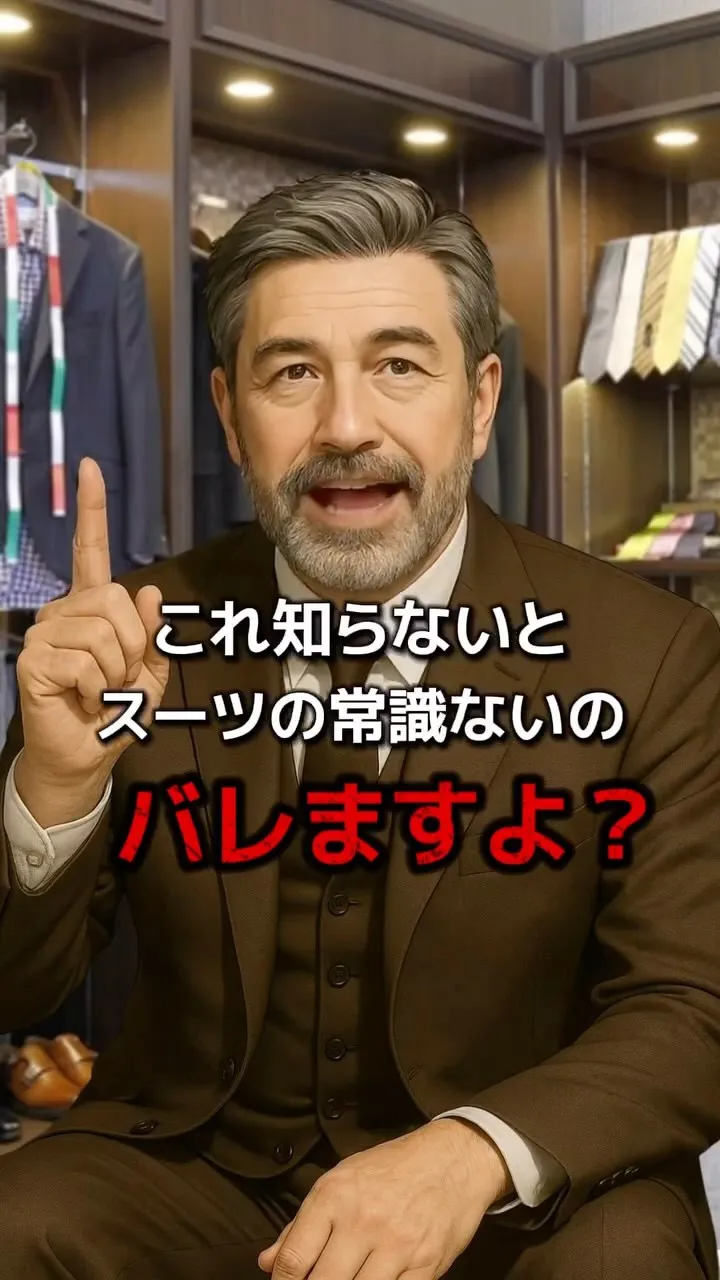 せっかくビシッとスーツを着ているつもりでも