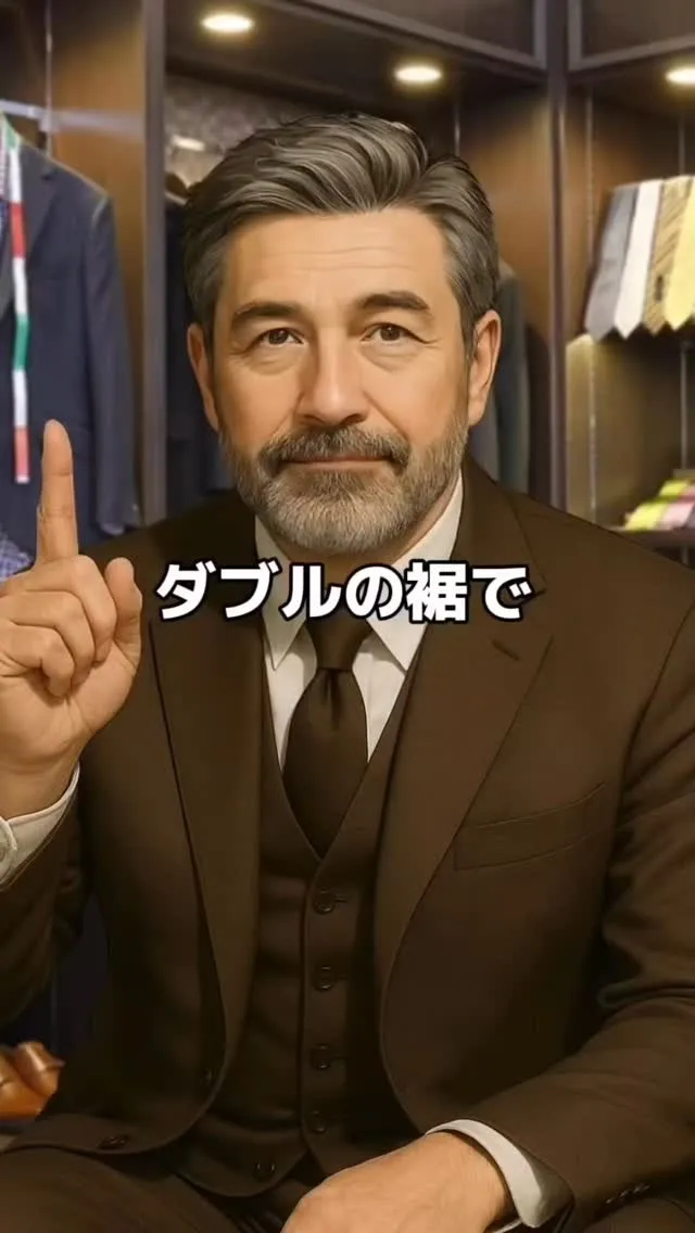 ダブルの裾で、10倍オシャレ見え！