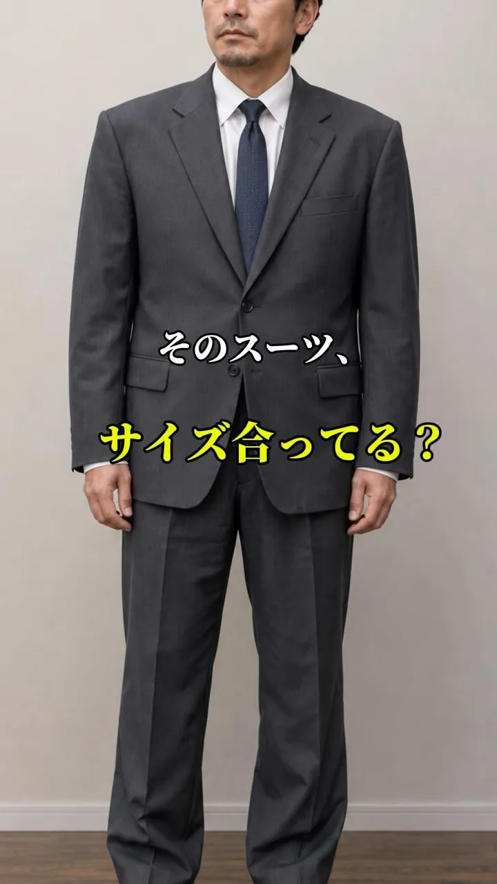 【そのスーツ、本当にサイズ合っていますか？】