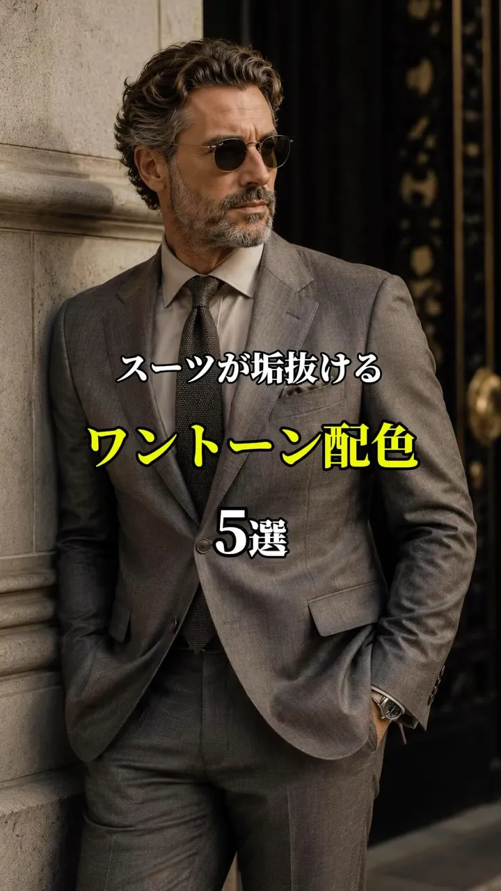 スーツが垢抜ける