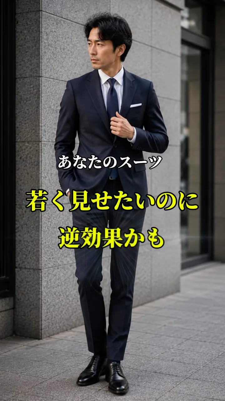 【あなたのスーツ、若く見せたいのに逆効果かも】